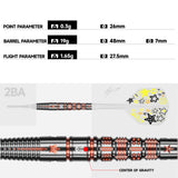 Caliburn Players Darts - Soft Tip - 90% Tungsten - Boeysham