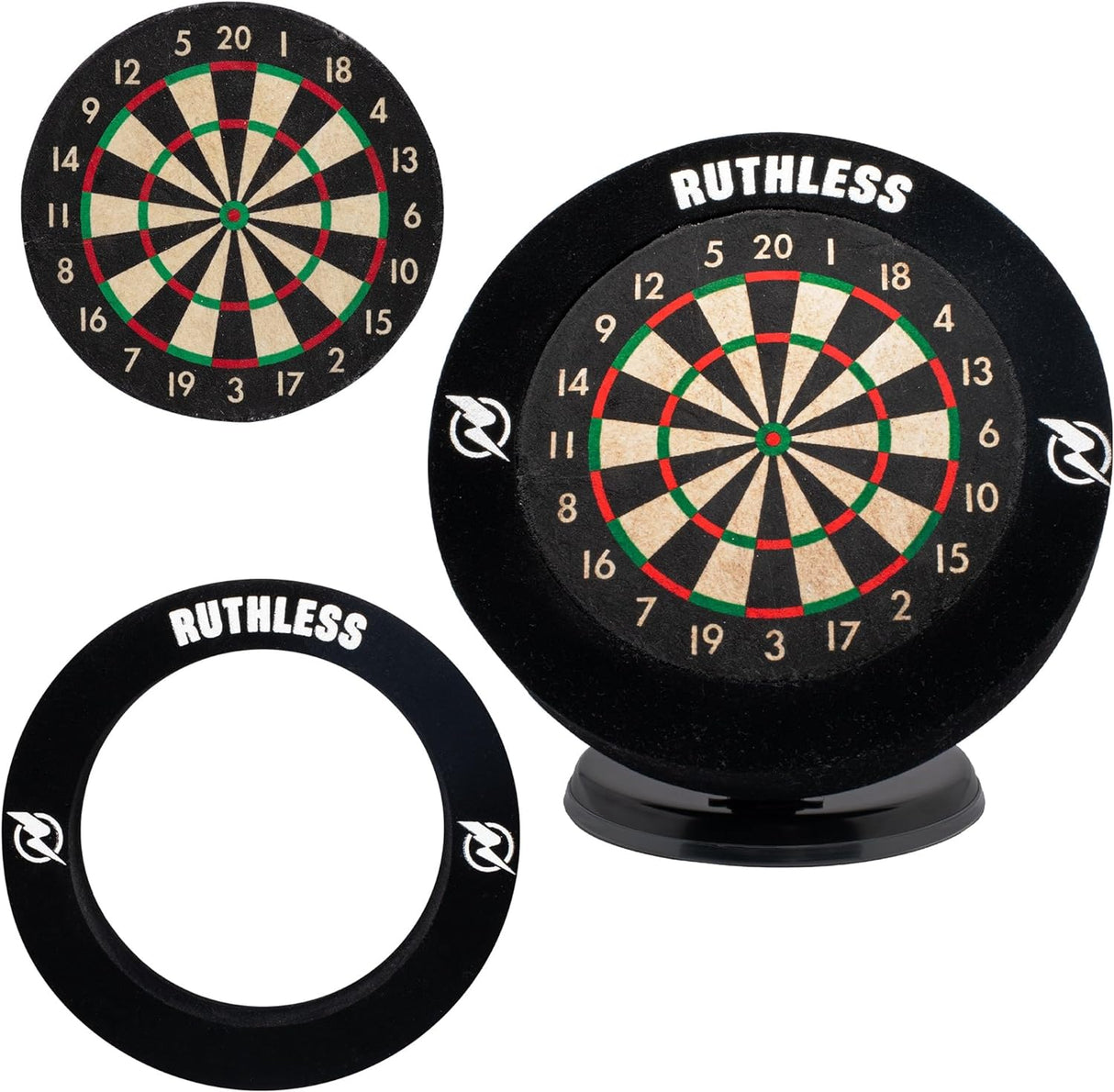 *Ruthless Mini Desktop Dartboard and Surround Set plus extra darts