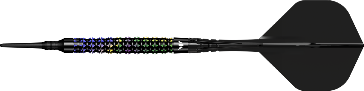 Mission Black Opal Darts - Soft Tip - 95% Tungsten - Black & Coral PVD