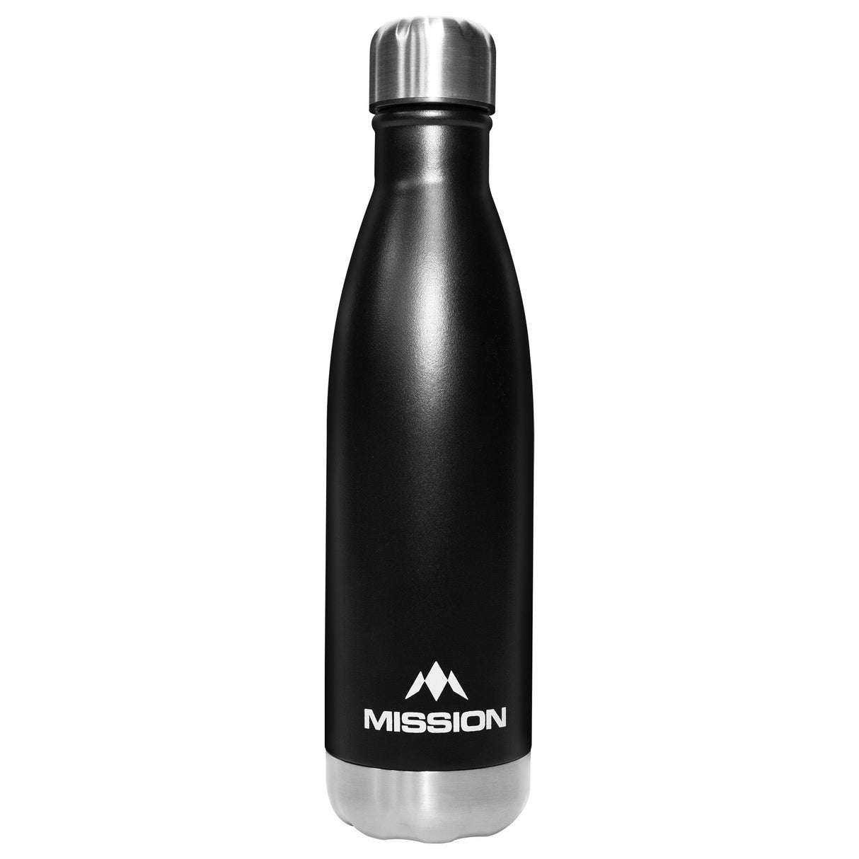 Mission Water Bottle - Stainless Steel - 500ml - Black