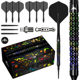 Mission Black Opal Darts - Soft Tip - 95% Tungsten - Black & Coral PVD