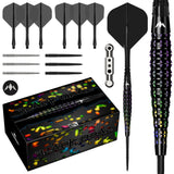 Mission Black Opal Darts - Steel Tip - 95% Tungsten - Black & Coral PVD