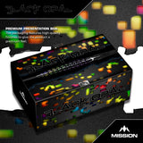Mission Black Opal Darts - Steel Tip - 95% Tungsten - Black & Coral PVD