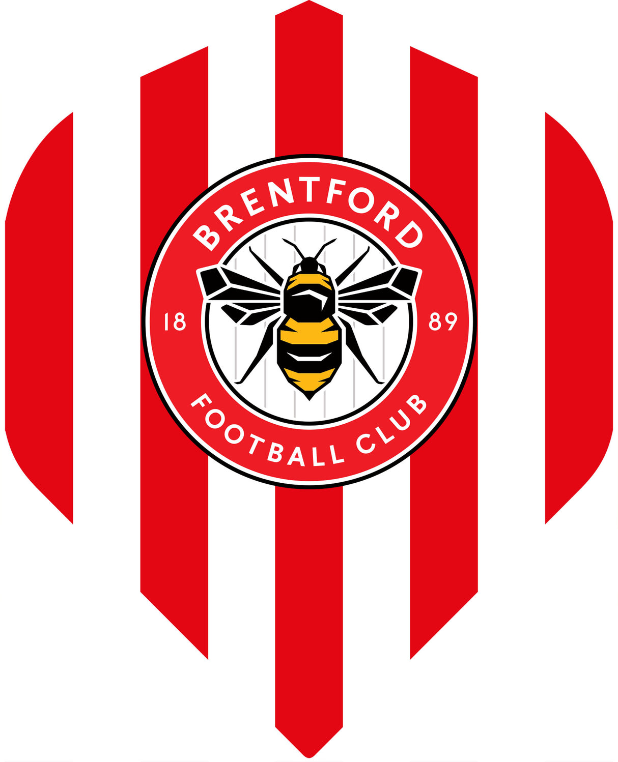 Brentford FC - Official Licensed - The Bees - Dart Flights - No2 - Std - F1 - Stripes