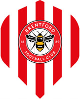 Brentford FC - Official Licensed - The Bees - Dart Flights - No2 - Std - F1 - Stripes