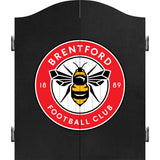 Brentford FC - Official Licensed - The Bees - Dartboard Cabinet - C1 - Black - Crest