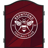 Brentford FC - Official Licensed - The Bees - Dartboard Cabinet - C2 - Dark Red - Crest