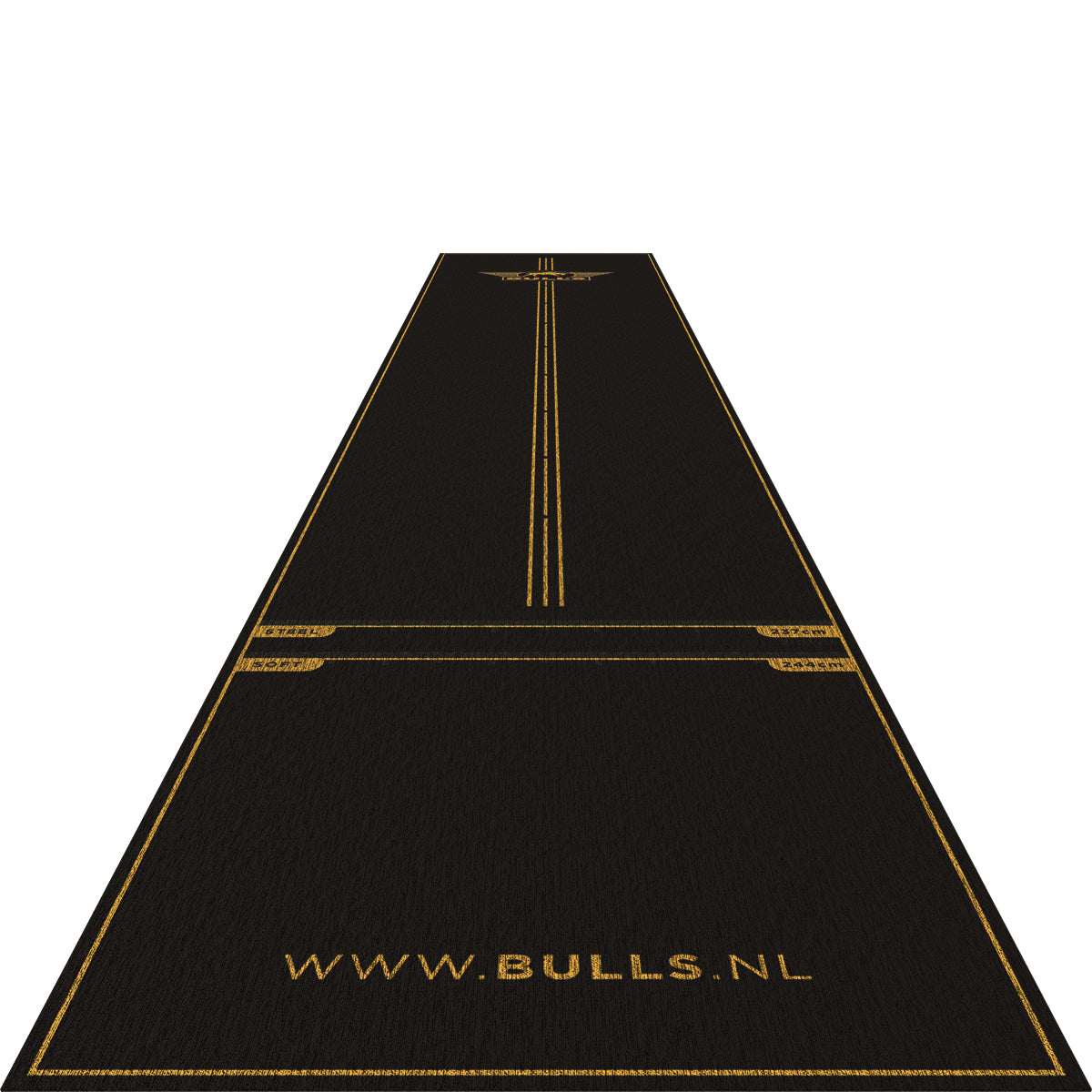 Bulls Advantage Carpet Dart Mat - Black & Gold - 300 x 85cm