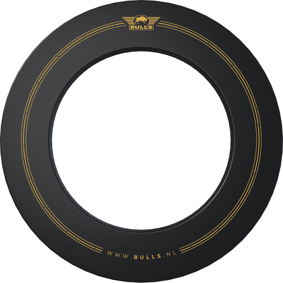 Bulls Advantage Dartboard Surround - Heavy Duty - Black & Gold