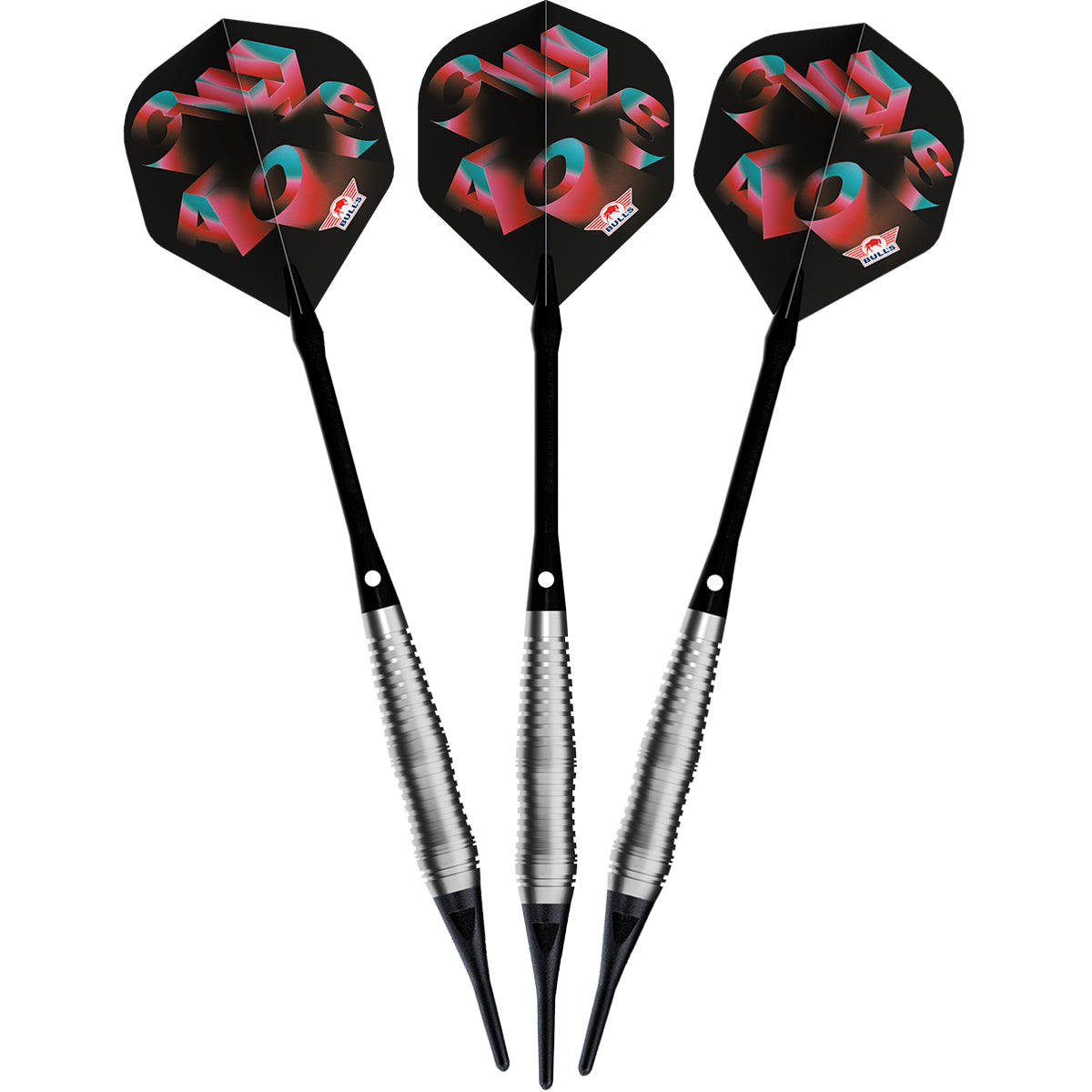 Bulls Chaos Darts - Soft Tip - 90% Tungsten - Pink