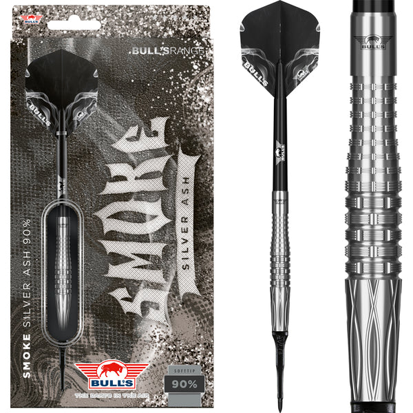 Bull’s Darts Smoke Silver Ash 2BA 20g BullsSmokeSilverAsh90SofttipTo
