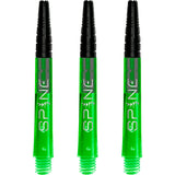 Bulls Spine Dart Shafts - Polycarbonate with Aluminium Top - Green