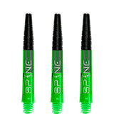 Bulls Spine Dart Shafts - Polycarbonate with Aluminium Top - Green