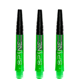 Bulls Spine Dart Shafts - Polycarbonate with Aluminium Top - Green