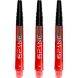 Bulls Spine Dart Shafts - Polycarbonate with Aluminium Top - Red