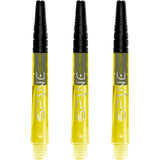 Bulls Spine Dart Shafts - Polycarbonate with Aluminium Top - Yellow