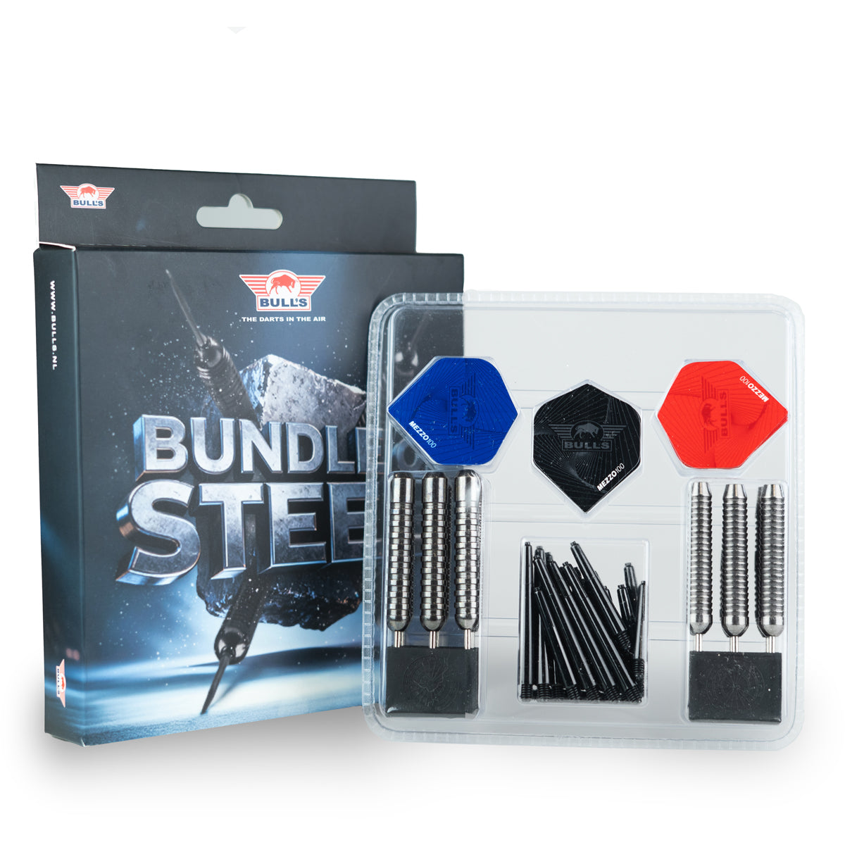 Bulls Bundle of Steel Darts - 4 sets - Brass