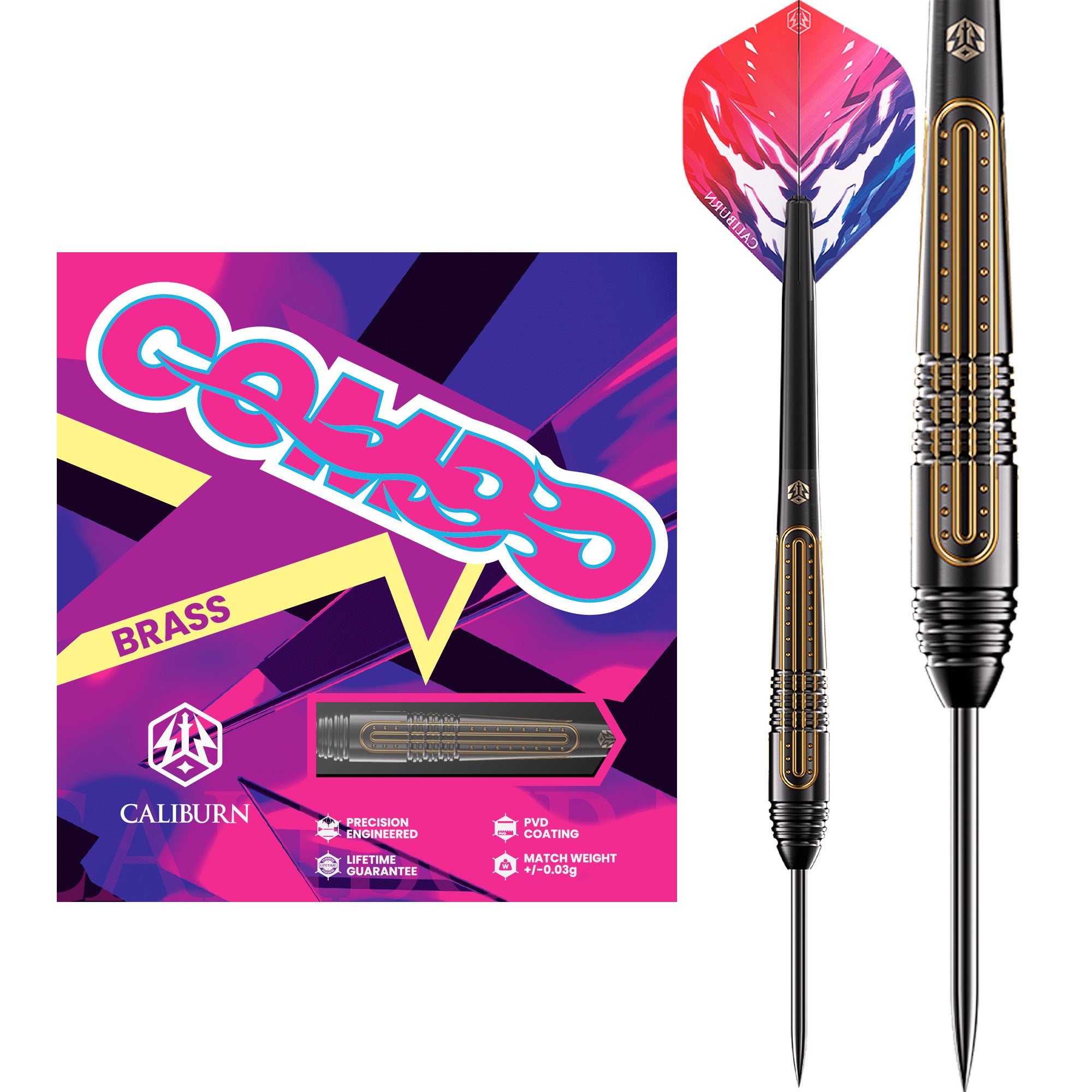 Caliburn Combo Darts Steel Tip Brass C1 21g Caliburn Combo Darts Steel Tip Brass C1 21g