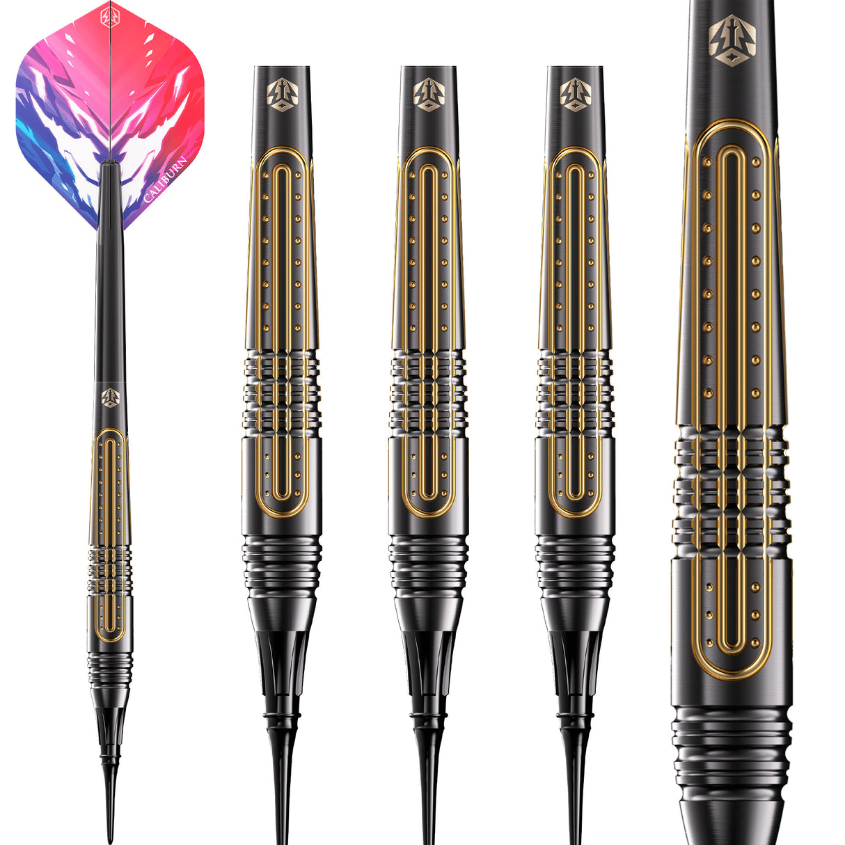 Caliburn Combo Darts - Soft Tip - Brass - C1 - 18g
