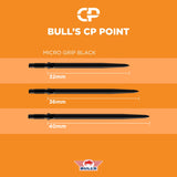 Bulls CP Dart Points - Steel Tip - Micro Grip