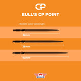 Bulls CP Dart Points - Steel Tip - Micro Grip