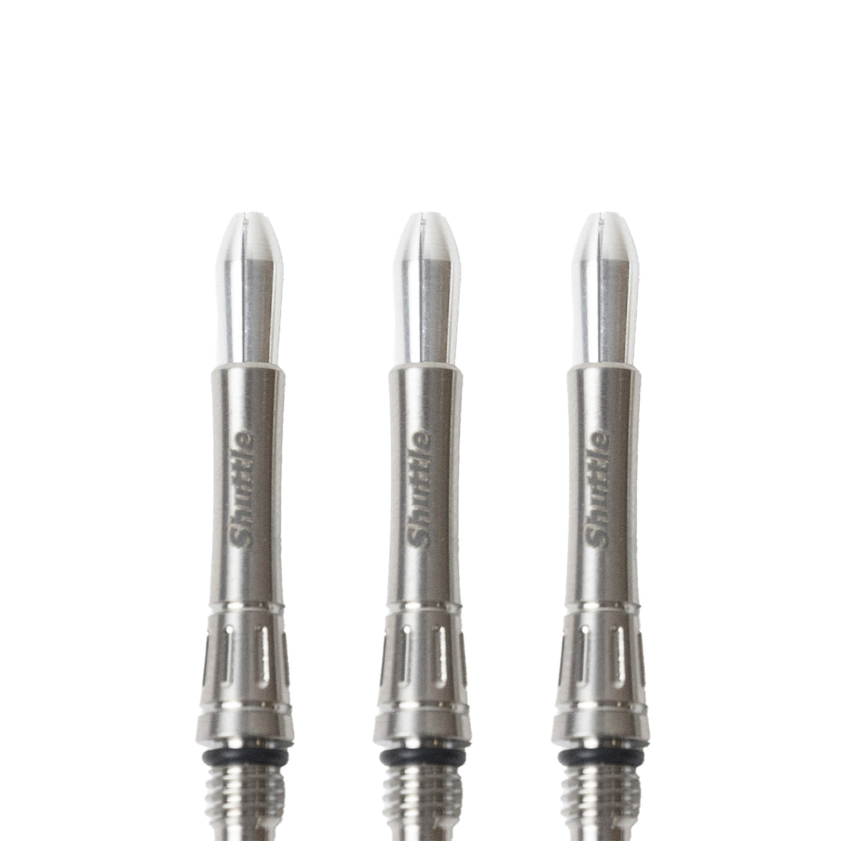 Caliburn Shuttle Titanium Dart Shafts - Metal Dart Stems - Silver