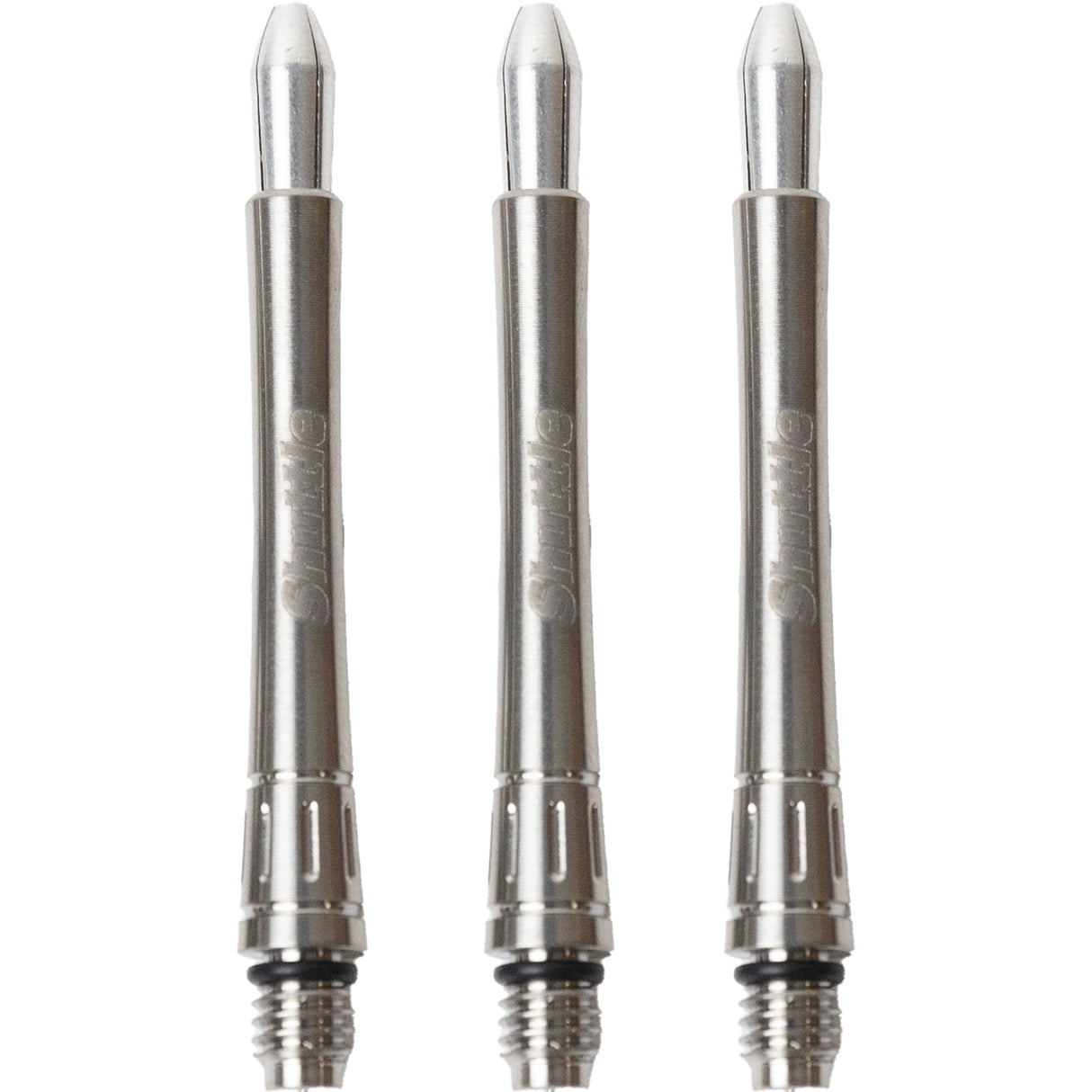 Caliburn Shuttle Titanium Dart Shafts - Metal Dart Stems - Silver