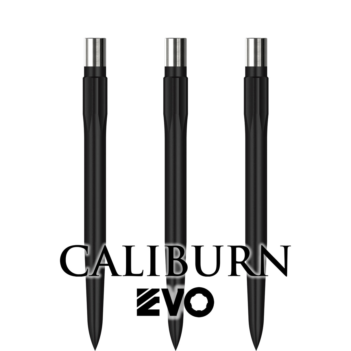Caliburn Evo Dart Points - Push Fit with Tool - Easy Replace - Smooth - Black