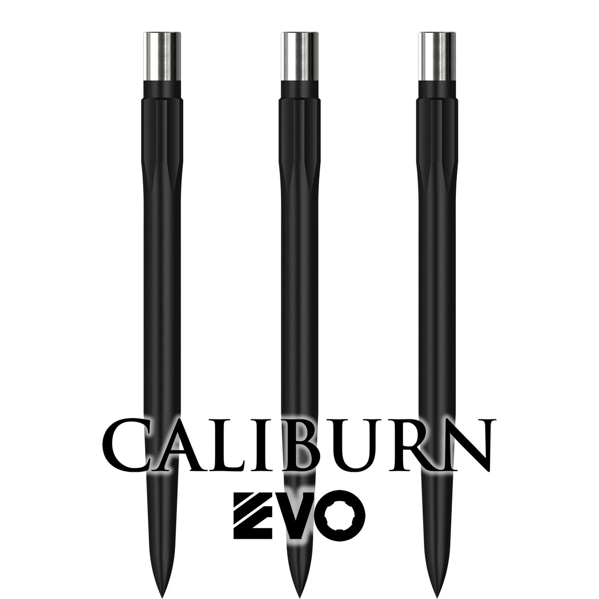 Caliburn Evo Dart Points - Push Fit with Tool - Easy Replace - Smooth - Black