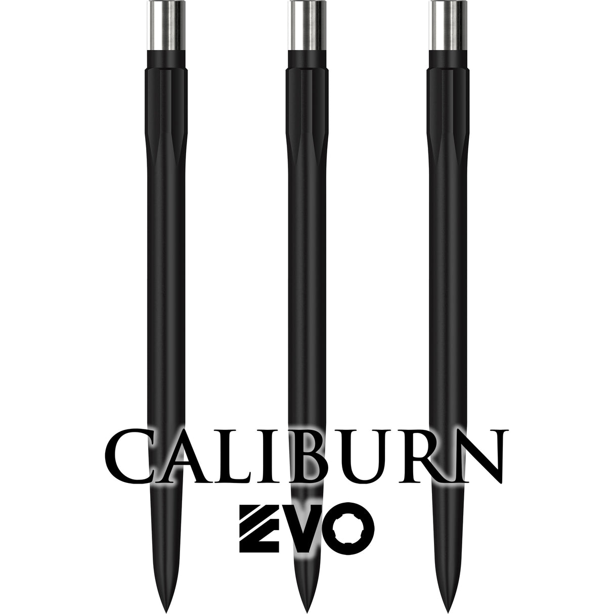 Caliburn Evo Dart Points - Push Fit with Tool - Easy Replace - Smooth - Black