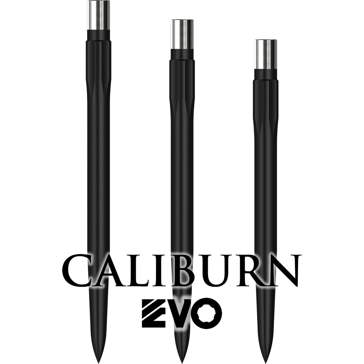 Caliburn Evo Dart Points - Push Fit with Tool - Easy Replace - Smooth - Black