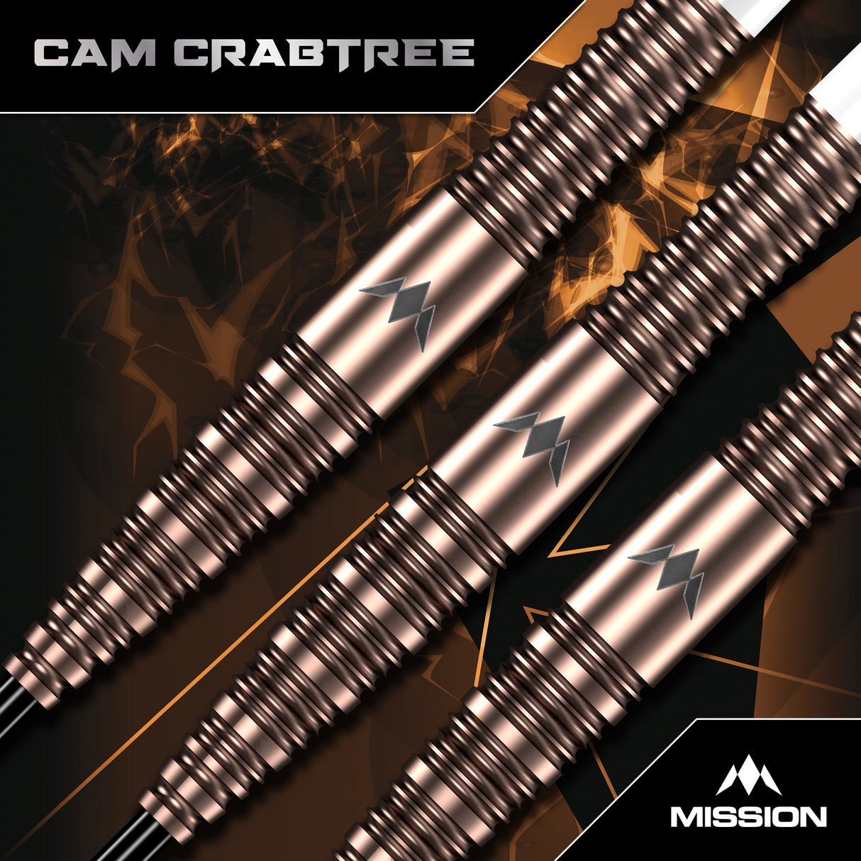 Mission Cam Crabtree Darts - Steel Tip  95% Tungsten - V2