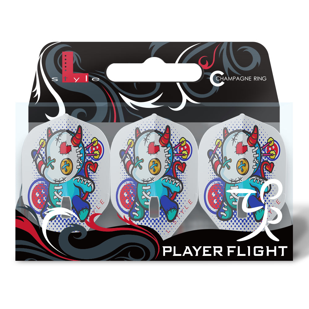 L-style PLAYER FLIGHT 　TI-NT L-Style - L-Flights - Standard - L1Pro - Carole Frison - White