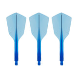 Condor AXE 120 Dart Flights - Narrow - Clear Blue