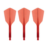 Condor AXE 120 Dart Flights - Narrow - Clear Red