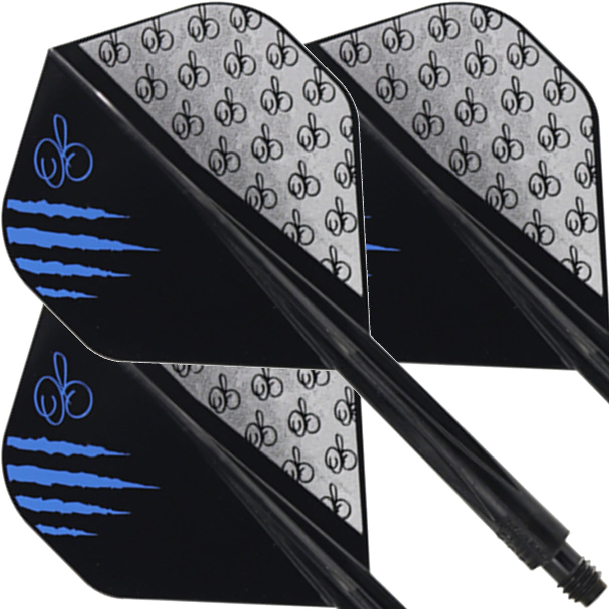 Condor AXE Dart Flights - The Master - Owen Bates - Standard - Black