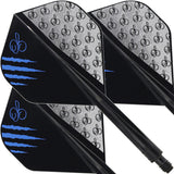 Condor AXE Dart Flights - The Master - Owen Bates - Standard - Black
