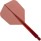 Condor AXE Dart Flights - Small - Clear Red