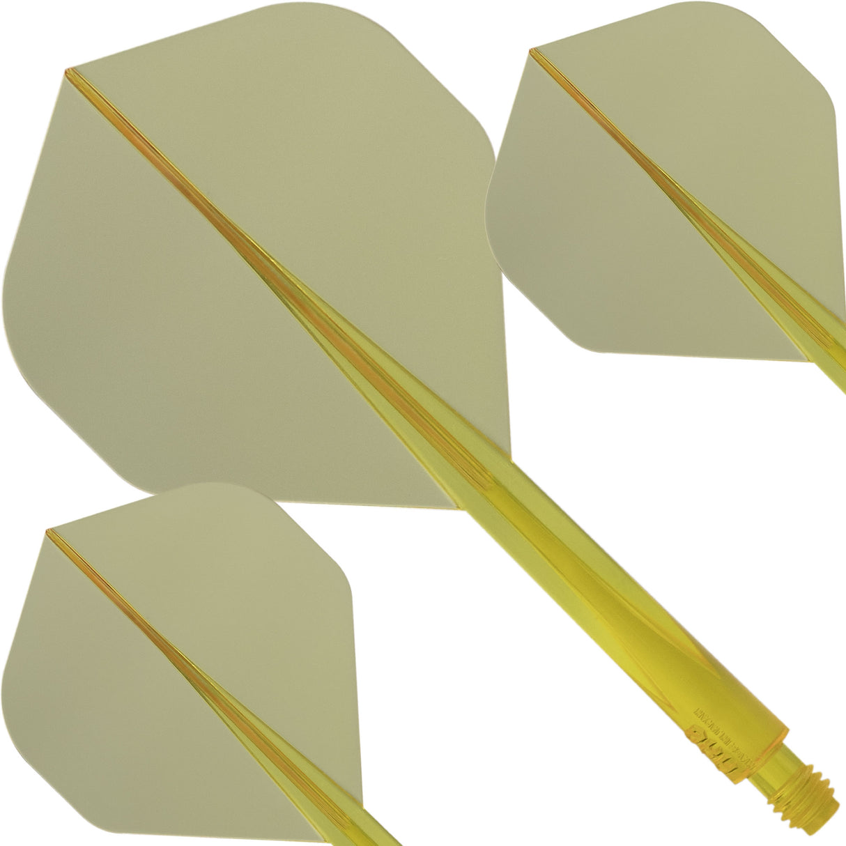 Condor AXE Dart Flights - Standard - Clear Yellow