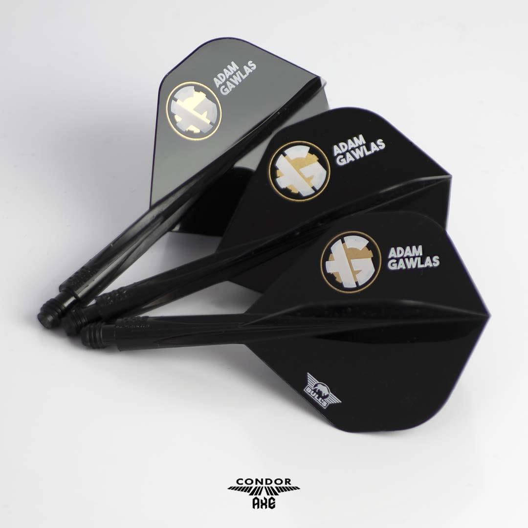 *Condor AXE Dart Flights - Adam Gawlas - Standard - Black