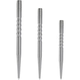 Condor Beak Dart Points - Steel Tip Replacement Points - with Cut - 5 Ring - Silver