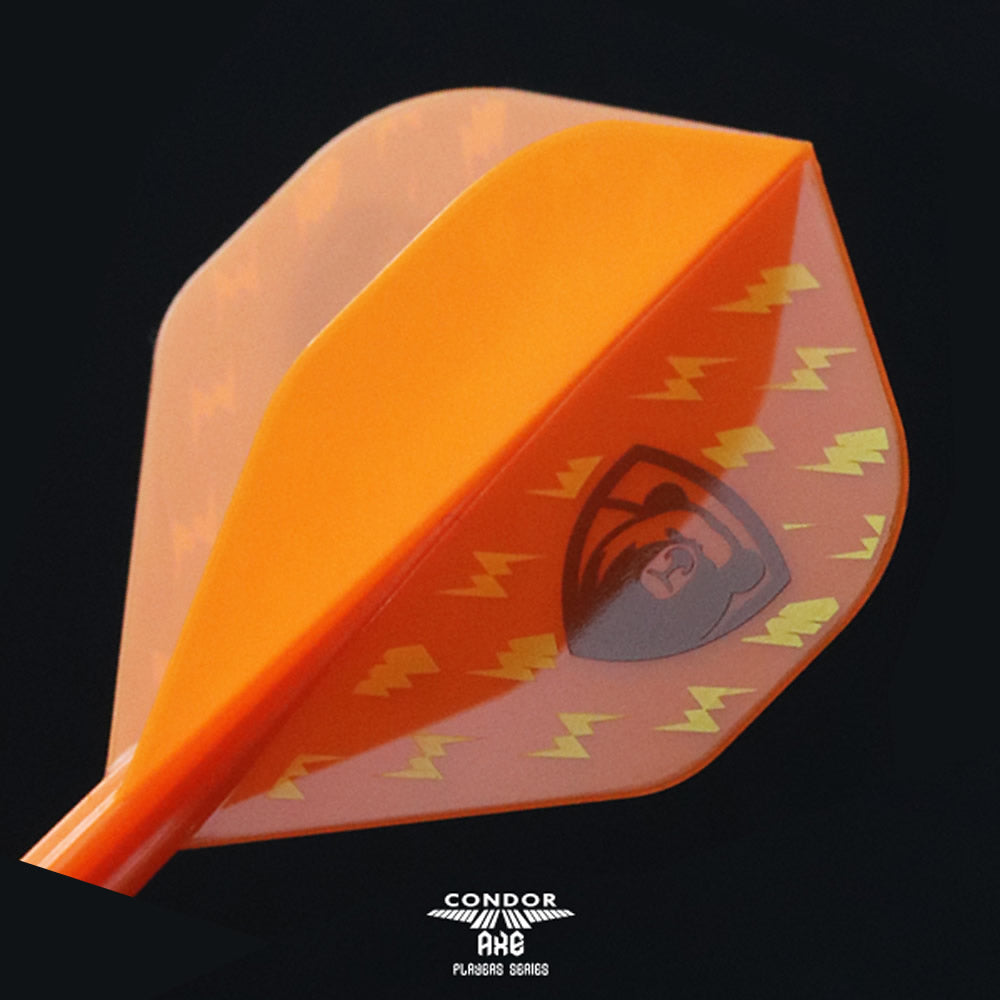*Condor AXE Player Series Dart Flights - Miyu Miyawaki - Thunderbolt Bear - Standard - Orange
