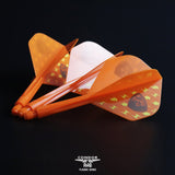 *Condor AXE Player Series Dart Flights - Miyu Miyawaki - Thunderbolt Bear - Standard - Orange