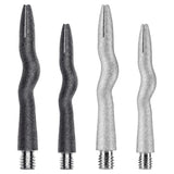 Caliburn Curly Dart Shafts - Aluminium - Sandblasted