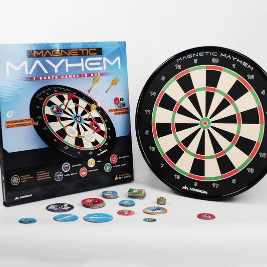 *Mission Magnetic Mayhem - Fun Darts Game - 7 Games in One - with 12 Magnetic Darts