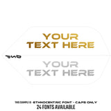 Personalised Flights - Hot Foil - 5 Sets - Poly Plain - Slim - Clear