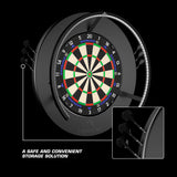 Mission Dartboard Surround - Logo - Built in Dart Holder