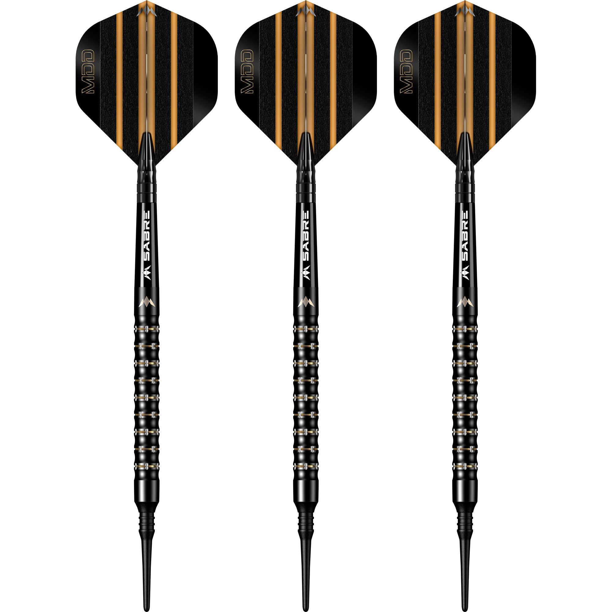ダーツ Mission ミッション Mike De Decker 20g Mission Mike De Decker Darts - Soft Tip - 95% Tungsten - Black & Gold