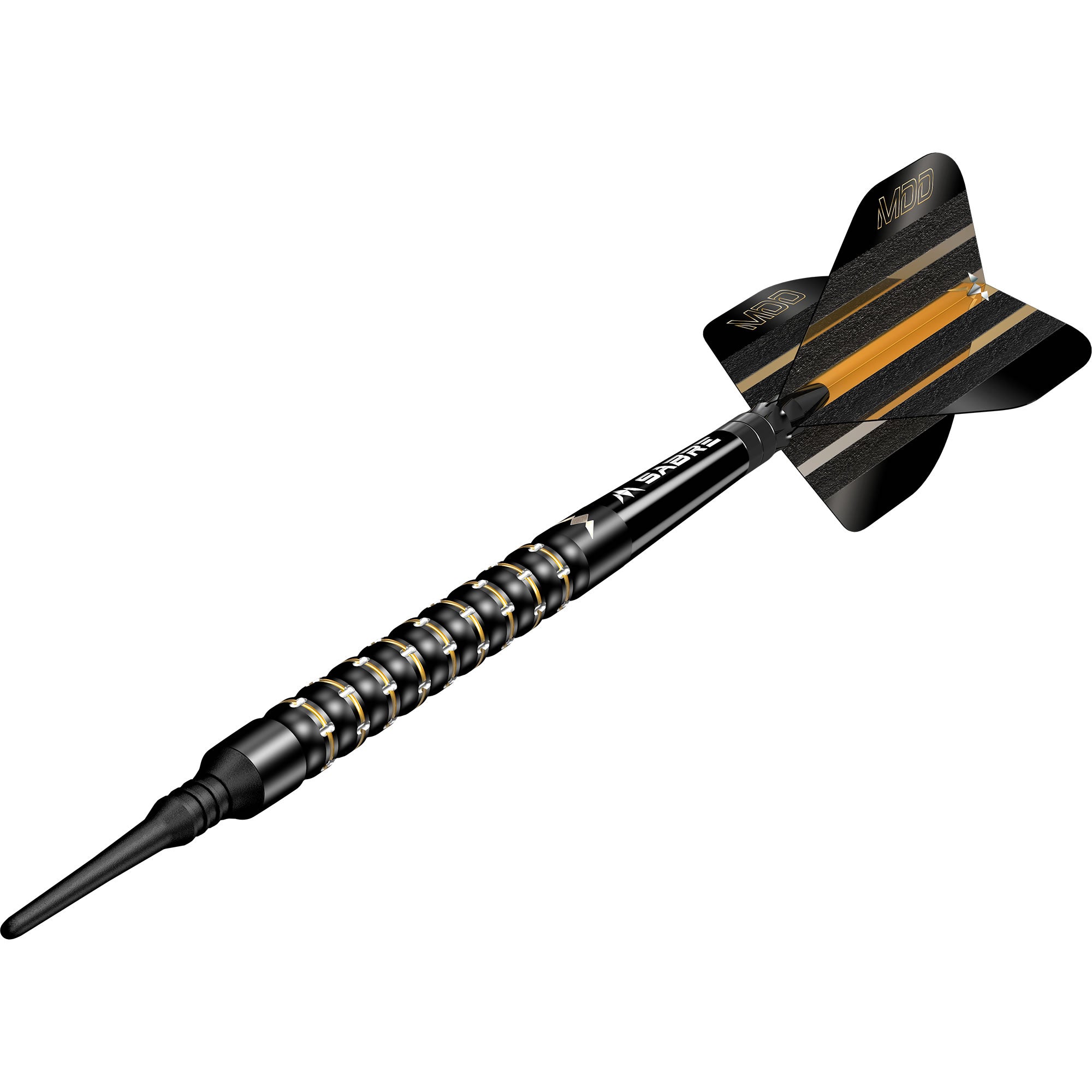 Mission Mike De Decker Darts - Soft Tip - 95% Tungsten - Black & Gold