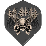 Def Leppard Dart Flights - Official Licensed - 100 Micron - No2 - Std - F1 - Skulls with Wings